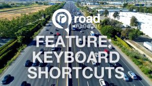 Use keyboard shortcuts to use the Road Manager traffic app effectively.
